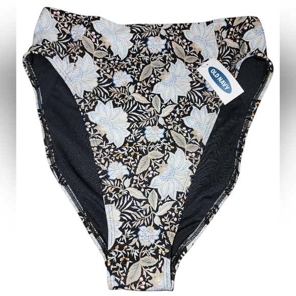 Old Navy Floral Highwaisted Bikini Bottom Nwt Size Small - Picture 1 of 4
